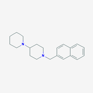 molecular formula C21H28N2 B409577 1'-(Naphthalen-2-ylmethyl)-1,4'-bipiperidine 