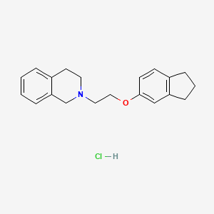 molecular formula C20H24ClNO B4095772 2-[2-(2,3-dihydro-1H-inden-5-yloxy)ethyl]-1,2,3,4-tetrahydroisoquinoline hydrochloride 