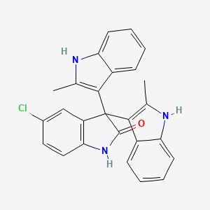 5-chloro-3,3-bis(2-methyl-1H-indol-3-yl)-1H-indol-2-one