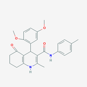 4-(2,5-dimethoxyphenyl)-2-methyl-N-(4-methylphenyl)-5-oxo-1,4,5,6,7,8-hexahydroquinoline-3-carboxamide