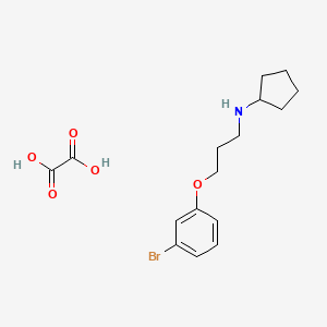 N-[3-(3-bromophenoxy)propyl]cyclopentanamine oxalate