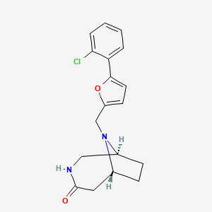 (1S,6R)-9-[[5-(2-chlorophenyl)furan-2-yl]methyl]-3,9-diazabicyclo[4.2.1]nonan-4-one