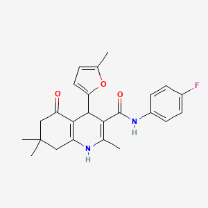 N-(4-fluorophenyl)-2,7,7-trimethyl-4-(5-methyl-2-furyl)-5-oxo-1,4,5,6,7,8-hexahydro-3-quinolinecarboxamide