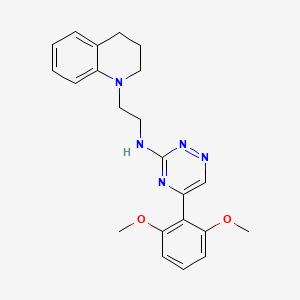 N-[2-(3,4-dihydro-1(2H)-quinolinyl)ethyl]-5-(2,6-dimethoxyphenyl)-1,2,4-triazin-3-amine