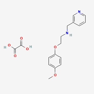 2-(4-methoxyphenoxy)-N-(pyridin-3-ylmethyl)ethanamine;oxalic acid