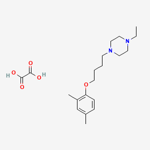 molecular formula C20H32N2O5 B4096061 1-[4-(2,4-Dimethylphenoxy)butyl]-4-ethylpiperazine;oxalic acid 