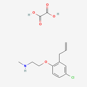 molecular formula C14H18ClNO5 B4096111 2-(4-chloro-2-prop-2-enylphenoxy)-N-methylethanamine;oxalic acid 