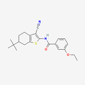 molecular formula C22H26N2O2S B4096149 N-(6-tert-butyl-3-cyano-4,5,6,7-tetrahydro-1-benzothiophen-2-yl)-3-ethoxybenzamide CAS No. 4470-98-8