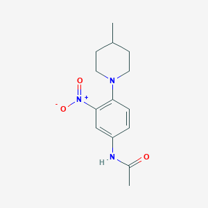 molecular formula C14H19N3O3 B4096157 N-[4-(4-methyl-1-piperidinyl)-3-nitrophenyl]acetamide 