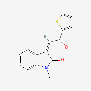 1-methyl-3-[2-oxo-2-(2-thienyl)ethylidene]-1,3-dihydro-2H-indol-2-one