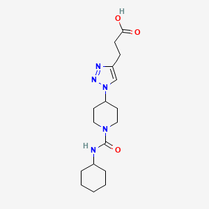 3-(1-{1-[(cyclohexylamino)carbonyl]-4-piperidinyl}-1H-1,2,3-triazol-4-yl)propanoic acid