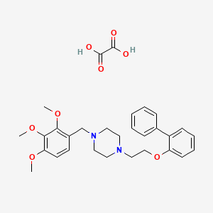 Oxalic acid;1-[2-(2-phenylphenoxy)ethyl]-4-[(2,3,4-trimethoxyphenyl)methyl]piperazine