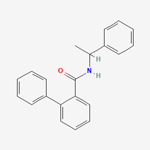 2-phenyl-N-(1-phenylethyl)benzamide