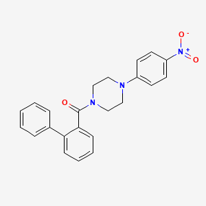 1-{[1,1'-BIPHENYL]-2-CARBONYL}-4-(4-NITROPHENYL)PIPERAZINE