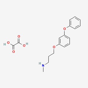 molecular formula C18H21NO6 B4096279 N-methyl-3-(3-phenoxyphenoxy)-1-propanamine oxalate 