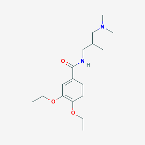 molecular formula C17H28N2O3 B4096285 N-[3-(dimethylamino)-2-methylpropyl]-3,4-diethoxybenzamide 