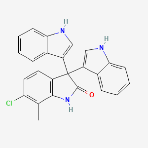 6-chloro-3,3-bis(1H-indol-3-yl)-7-methyl-1H-indol-2-one