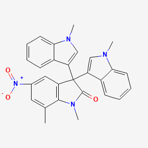 1,1',1'',7'-tetramethyl-5'-nitro-1H,1''H-3,3':3',3''-terindol-2'(1'H)-one