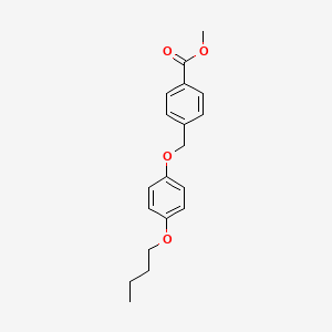 molecular formula C19H22O4 B4096322 methyl 4-[(4-butoxyphenoxy)methyl]benzoate 