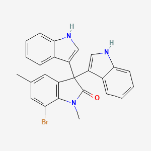 7-bromo-3,3-bis(1H-indol-3-yl)-1,5-dimethylindol-2-one