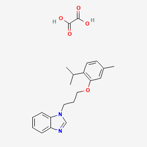 1-[3-(5-Methyl-2-propan-2-ylphenoxy)propyl]benzimidazole;oxalic acid