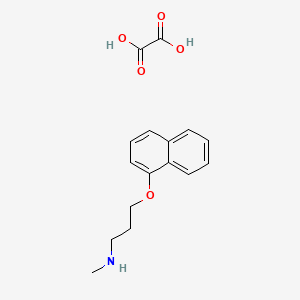 molecular formula C16H19NO5 B4096354 N-methyl-3-naphthalen-1-yloxypropan-1-amine;oxalic acid 