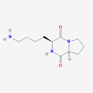 molecular formula C11H19N3O2 B040964 Cyclo(lysyl-prolyl) CAS No. 111688-85-8