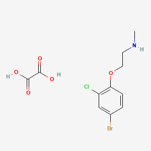 2-(4-bromo-2-chlorophenoxy)-N-methylethanamine;oxalic acid