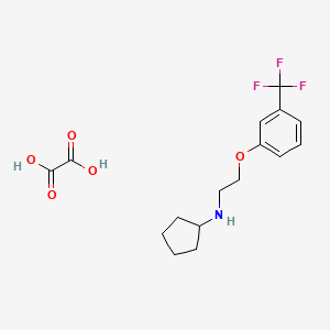 molecular formula C16H20F3NO5 B4096450 oxalic acid;N-[2-[3-(trifluoromethyl)phenoxy]ethyl]cyclopentanamine 