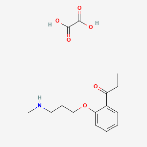 molecular formula C15H21NO6 B4096455 1-[2-[3-(Methylamino)propoxy]phenyl]propan-1-one;oxalic acid 