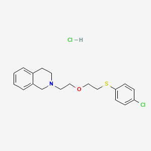 molecular formula C19H23Cl2NOS B4096481 2-(2-{2-[(4-chlorophenyl)thio]ethoxy}ethyl)-1,2,3,4-tetrahydroisoquinoline hydrochloride 