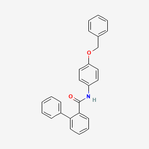 molecular formula C26H21NO2 B4096515 N-[4-(benzyloxy)phenyl]-2-biphenylcarboxamide 