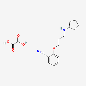 2-[3-(cyclopentylamino)propoxy]benzonitrile oxalate