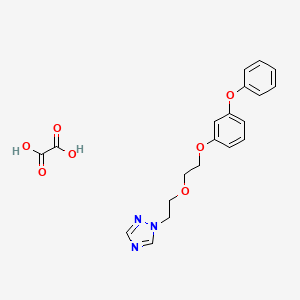 Oxalic acid;1-[2-[2-(3-phenoxyphenoxy)ethoxy]ethyl]-1,2,4-triazole