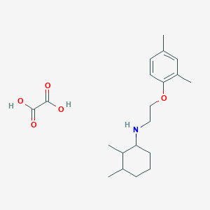 N-[2-(2,4-dimethylphenoxy)ethyl]-2,3-dimethylcyclohexan-1-amine;oxalic acid