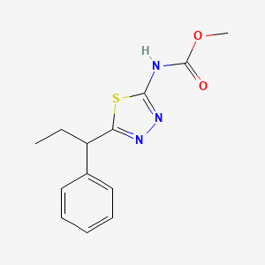 methyl N-[5-(1-phenylpropyl)-1,3,4-thiadiazol-2-yl]carbamate