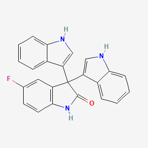 molecular formula C24H16FN3O B4096619 5'-fluoro-1H,1''H-3,3':3',3''-terindol-2'(1'H)-one 