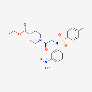 ethyl 1-[N-[(4-methylphenyl)sulfonyl]-N-(3-nitrophenyl)glycyl]-4-piperidinecarboxylate