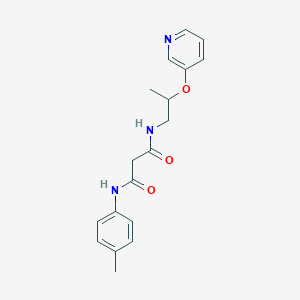 N-(4-methylphenyl)-N'-[2-(pyridin-3-yloxy)propyl]malonamide