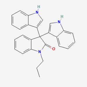 3,3-bis(1H-indol-3-yl)-1-propylindol-2-one