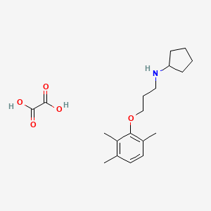 molecular formula C19H29NO5 B4096660 N-[3-(2,3,6-trimethylphenoxy)propyl]cyclopentanamine oxalate 