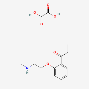 1-[2-[2-(Methylamino)ethoxy]phenyl]propan-1-one;oxalic acid