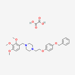 Oxalic acid;1-[2-(4-phenylmethoxyphenoxy)ethyl]-4-[(2,3,4-trimethoxyphenyl)methyl]piperazine