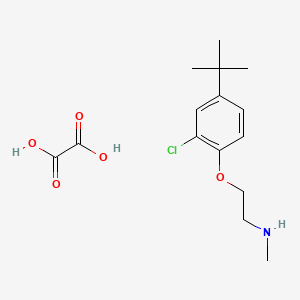 molecular formula C15H22ClNO5 B4096681 2-(4-tert-butyl-2-chlorophenoxy)-N-methylethanamine;oxalic acid 