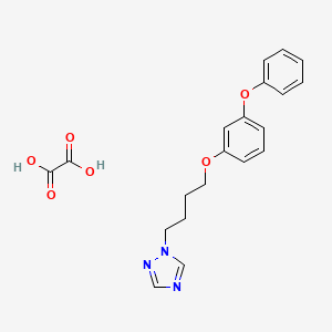 Oxalic acid;1-[4-(3-phenoxyphenoxy)butyl]-1,2,4-triazole