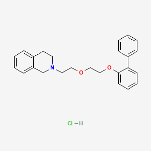 molecular formula C25H28ClNO2 B4096757 2-{2-[2-(2-biphenylyloxy)ethoxy]ethyl}-1,2,3,4-tetrahydroisoquinoline hydrochloride 