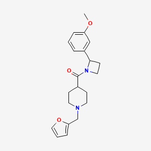 1-(2-furylmethyl)-4-{[2-(3-methoxyphenyl)azetidin-1-yl]carbonyl}piperidine