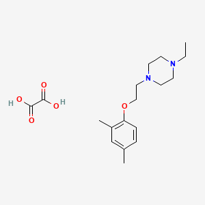 1-[2-(2,4-Dimethylphenoxy)ethyl]-4-ethylpiperazine;oxalic acid