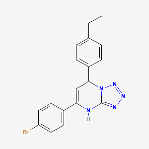 5-(4-BROMOPHENYL)-7-(4-ETHYLPHENYL)-4H,7H-[1,2,3,4]TETRAZOLO[1,5-A]PYRIMIDINE