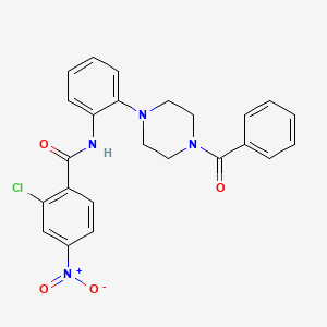 N-[2-(4-benzoylpiperazin-1-yl)phenyl]-2-chloro-4-nitrobenzamide